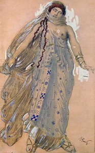 Fedra, costume per il dramma di Euripide Ippolito, 1902